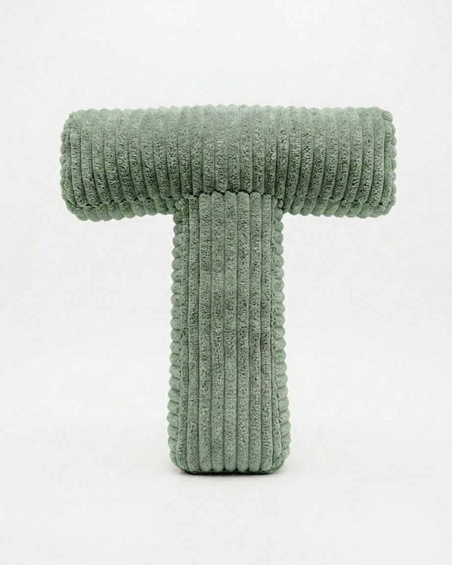 Design Buchstaben-Kissen "T"
