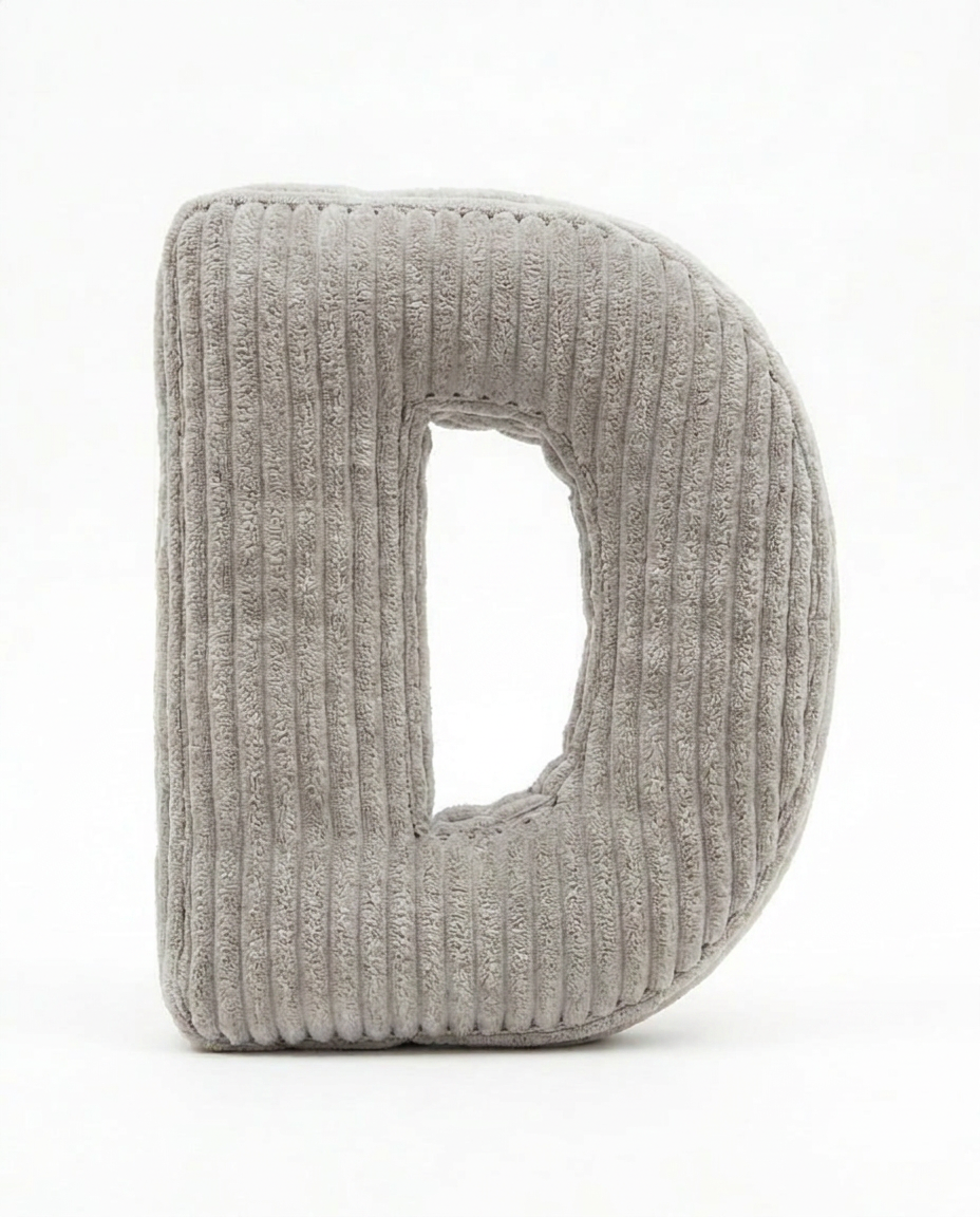 Design Buchstaben-Kissen "D"