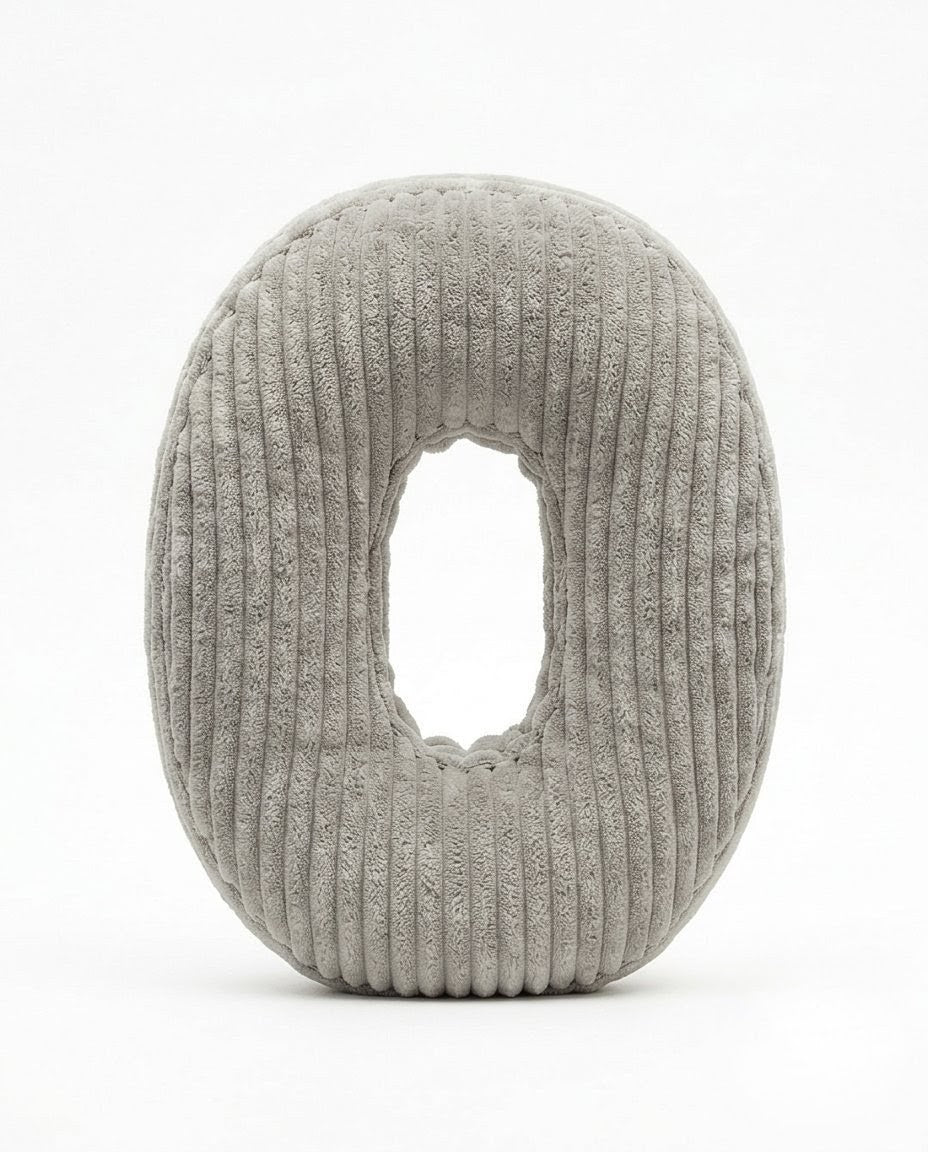 Design Buchstaben-Kissen "O"