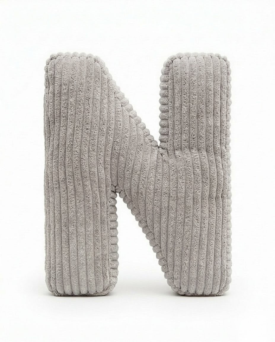 Design Buchstaben-Kissen "N"