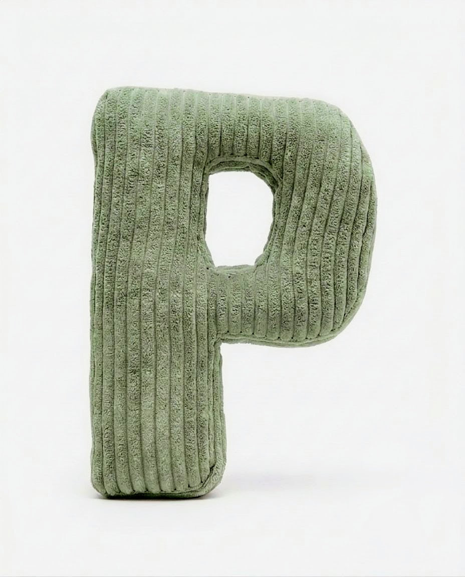 Design Buchstaben-Kissen "P"